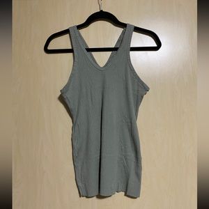 Nike Light Green Ribbed Active Tank